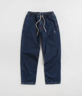 Magenta Loose Pants - Blue Denim