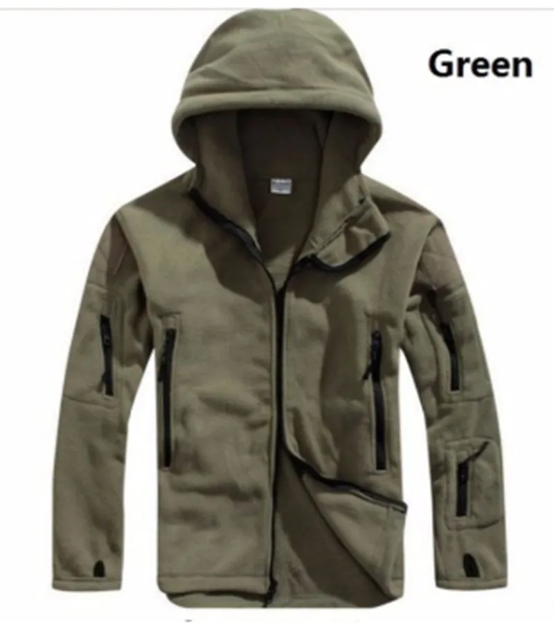 Man Cave Men Military Winter Thermal Fleece Tactical Jacket