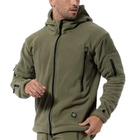 Man Cave Men Military Winter Thermal Fleece Tactical Jacket