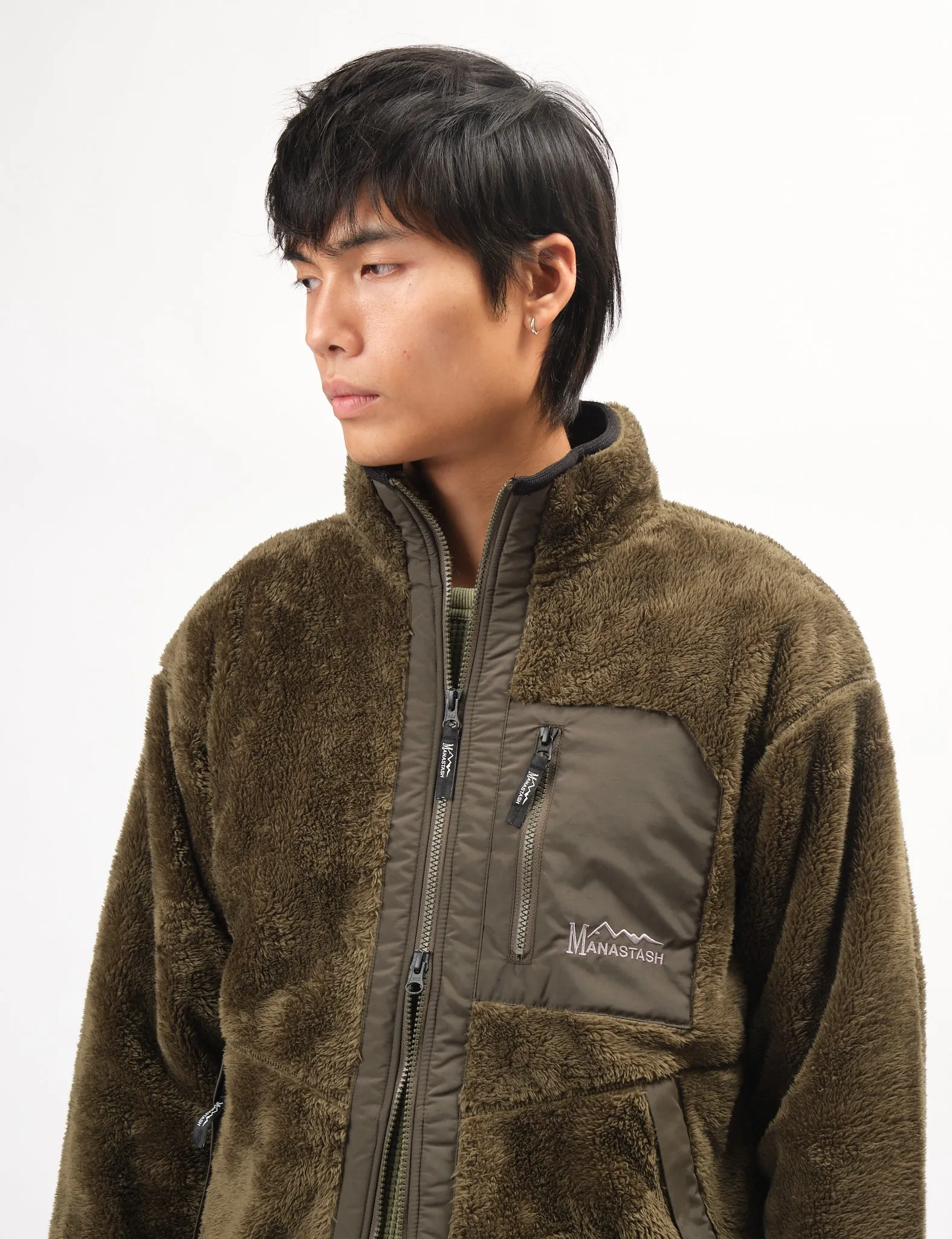 Manastash Bigfoot Fleece Jacket '24 - Olive Green