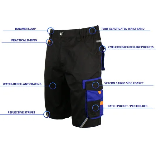 Mens DW63 CORDURA Durable Cargo Pro Work Shorts