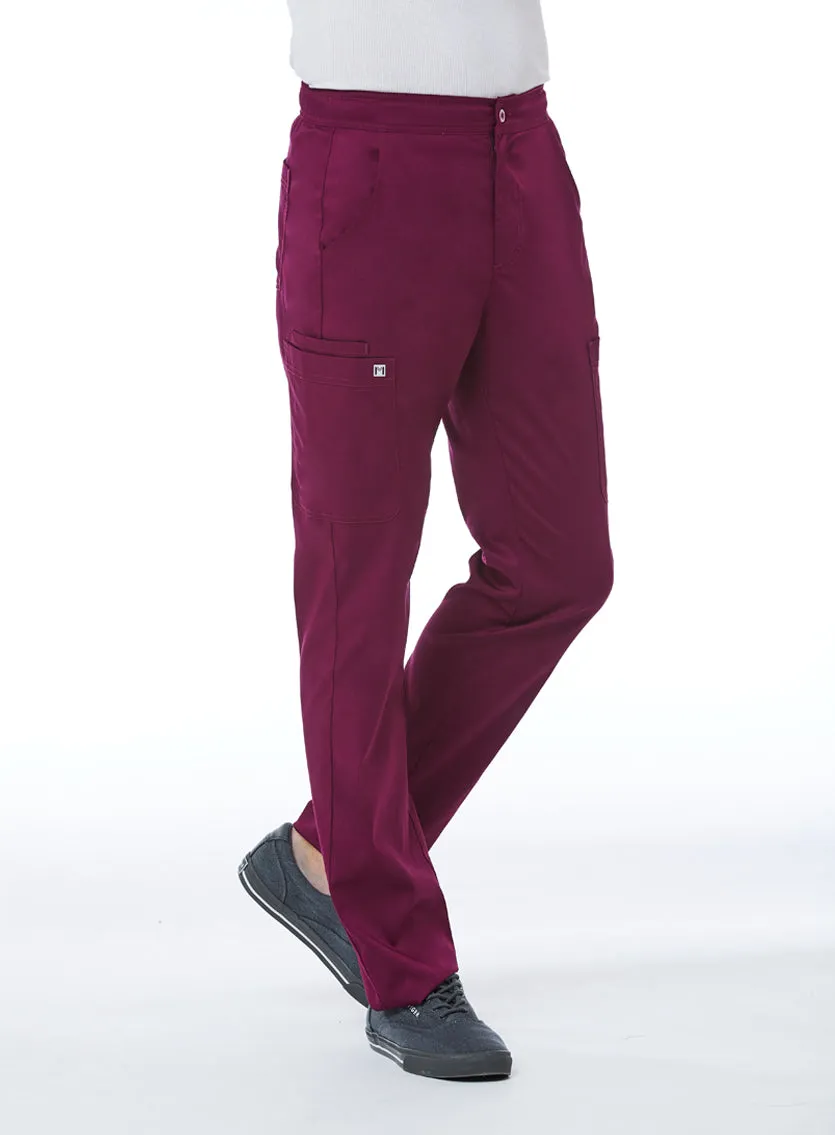 Men's Half Elastic Waistband Cargo Pant XS-3XL / Wine