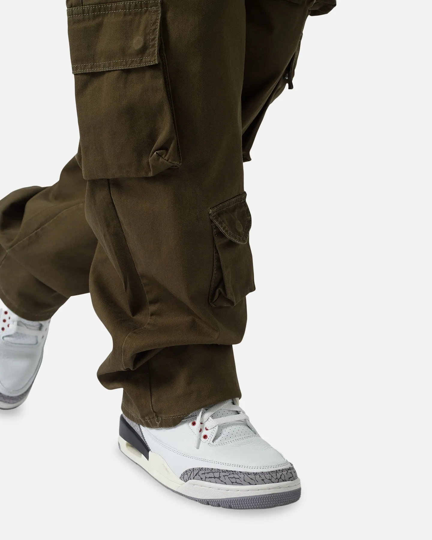 MNML Baggy Cargo Pants Washed Olive