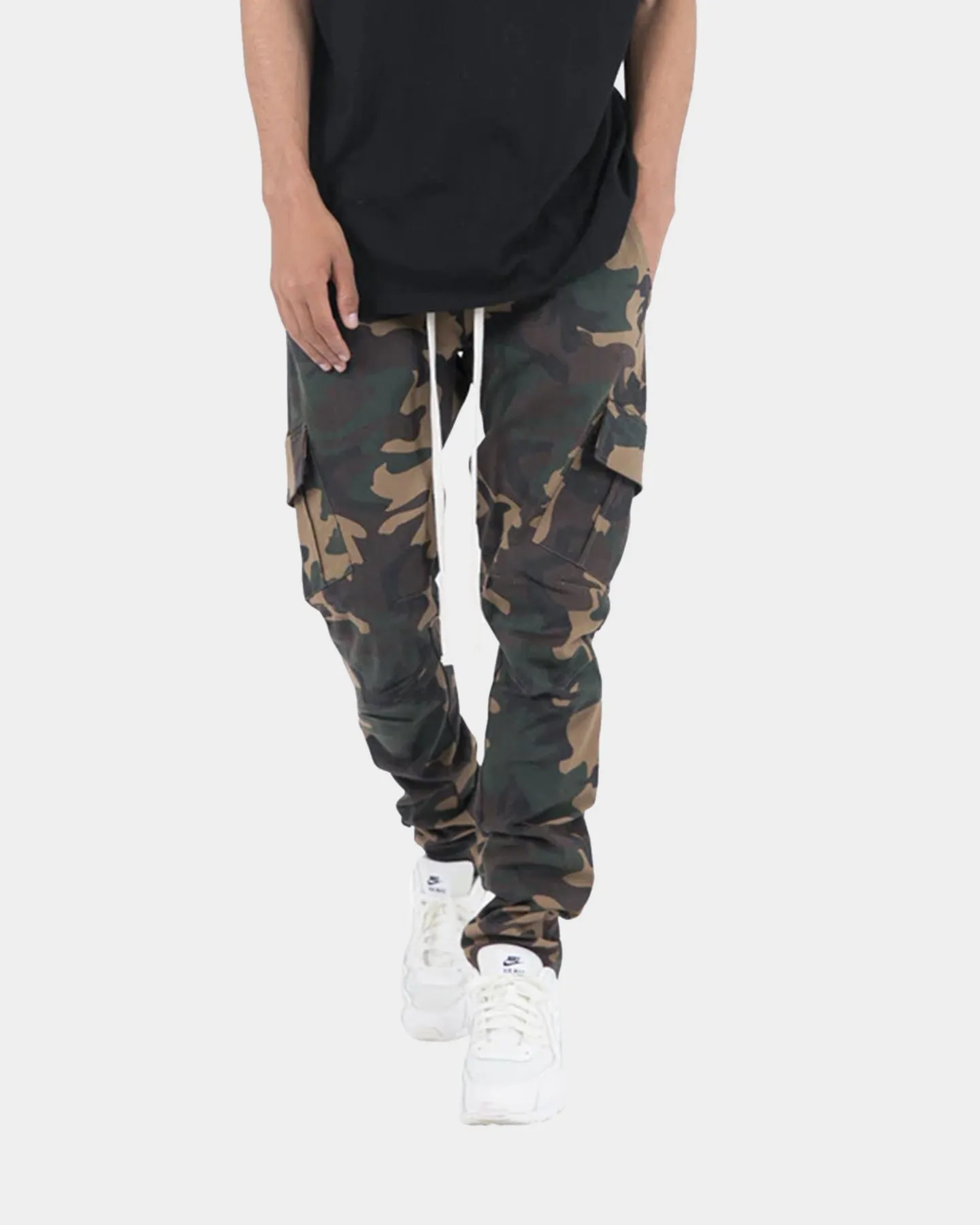 MNML Cargo Drawcord II Pants Woodland Camo