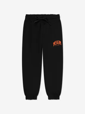 MSGM Boys Logo Joggers in Black