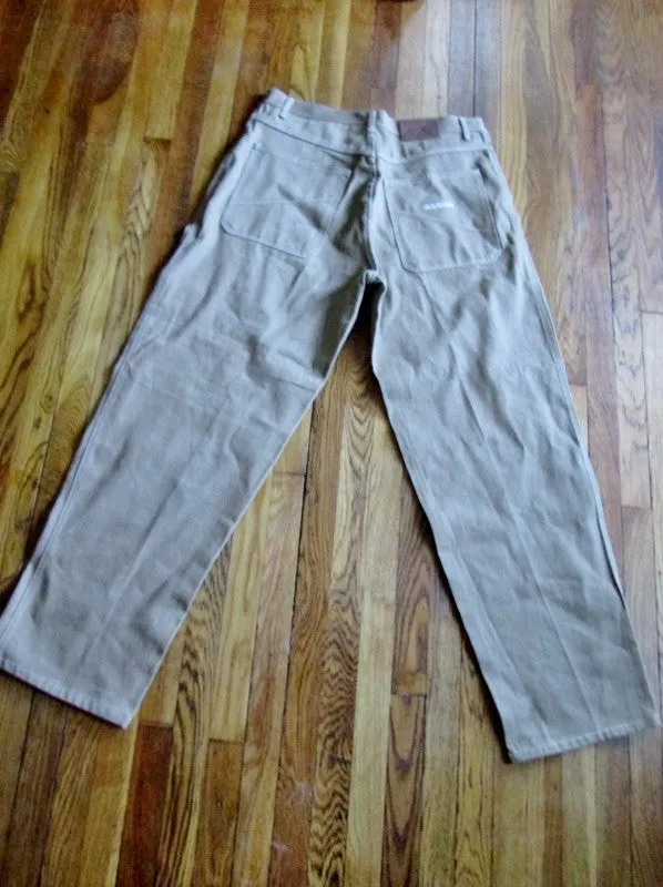 NEW Mens AKADEMIKS 0100946 Hipster JEANS Denim PANTS BEIGE BROWN TAN 40 X 36 BOHO