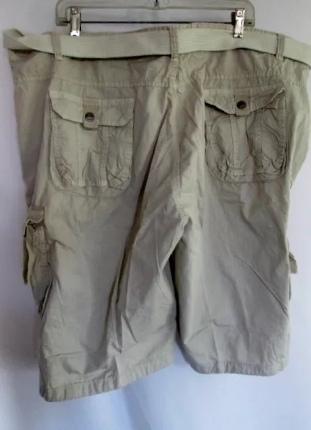 NEW MENS GALAXY HARVIC Adventure Shorts Pants 46 SAFARI CARGO KHAKI Tan Beige