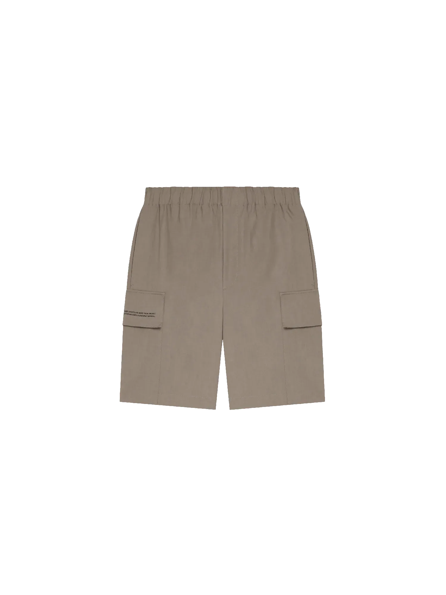 Organic Cotton Blend Cargo Shorts—mushroom