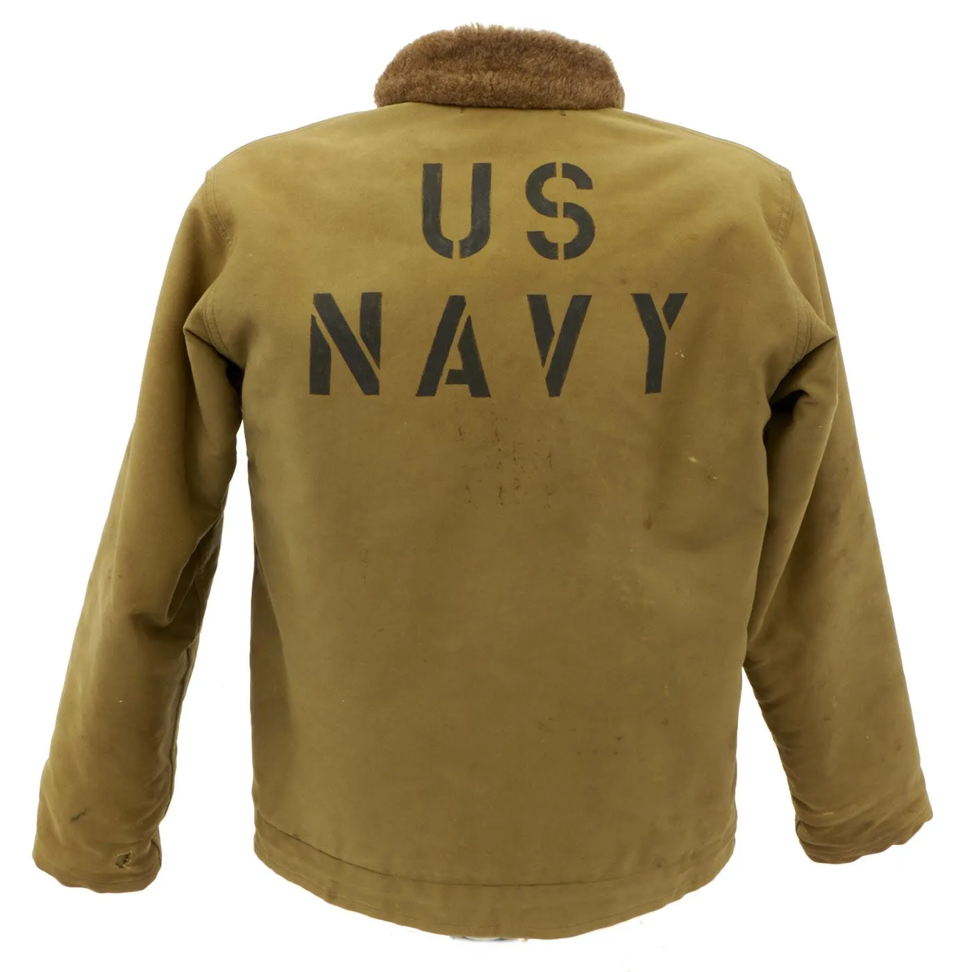 Original U.S. WWII USN Landing Craft Crewman N-1 Jacket with Overalls - As Seen in Book