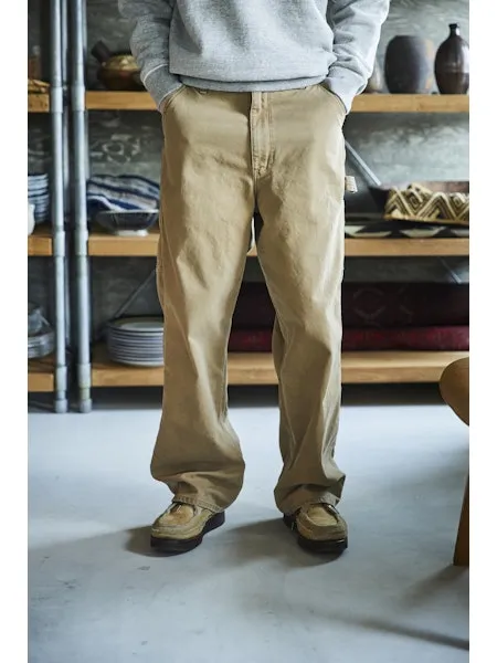 orSlow DAD'S FIT PAINTER PANTS - Brown