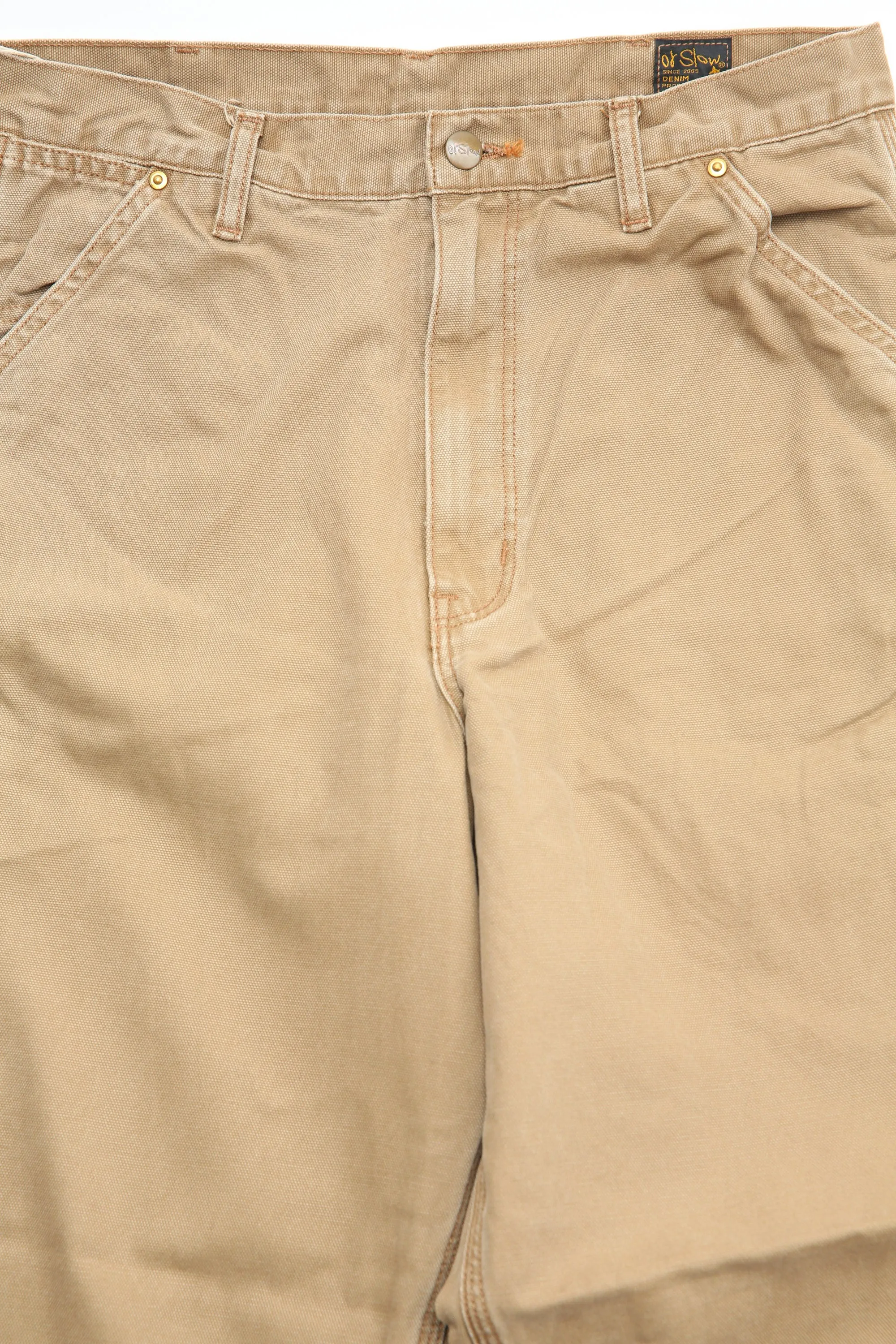 orSlow DAD'S FIT PAINTER PANTS - Brown