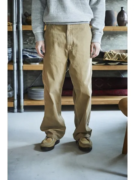 orSlow DAD'S FIT PAINTER PANTS - Brown