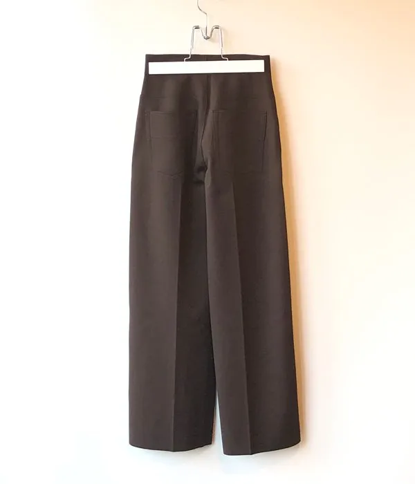 PHEENY/AMUNZEN HIGH WAIST WIDE PANTS(BROWN)