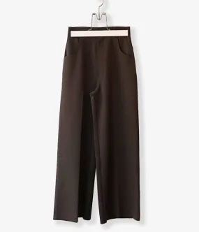 PHEENY/AMUNZEN HIGH WAIST WIDE PANTS(BROWN)