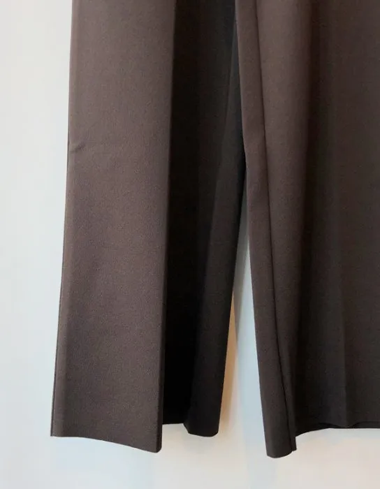 PHEENY/AMUNZEN HIGH WAIST WIDE PANTS(BROWN)