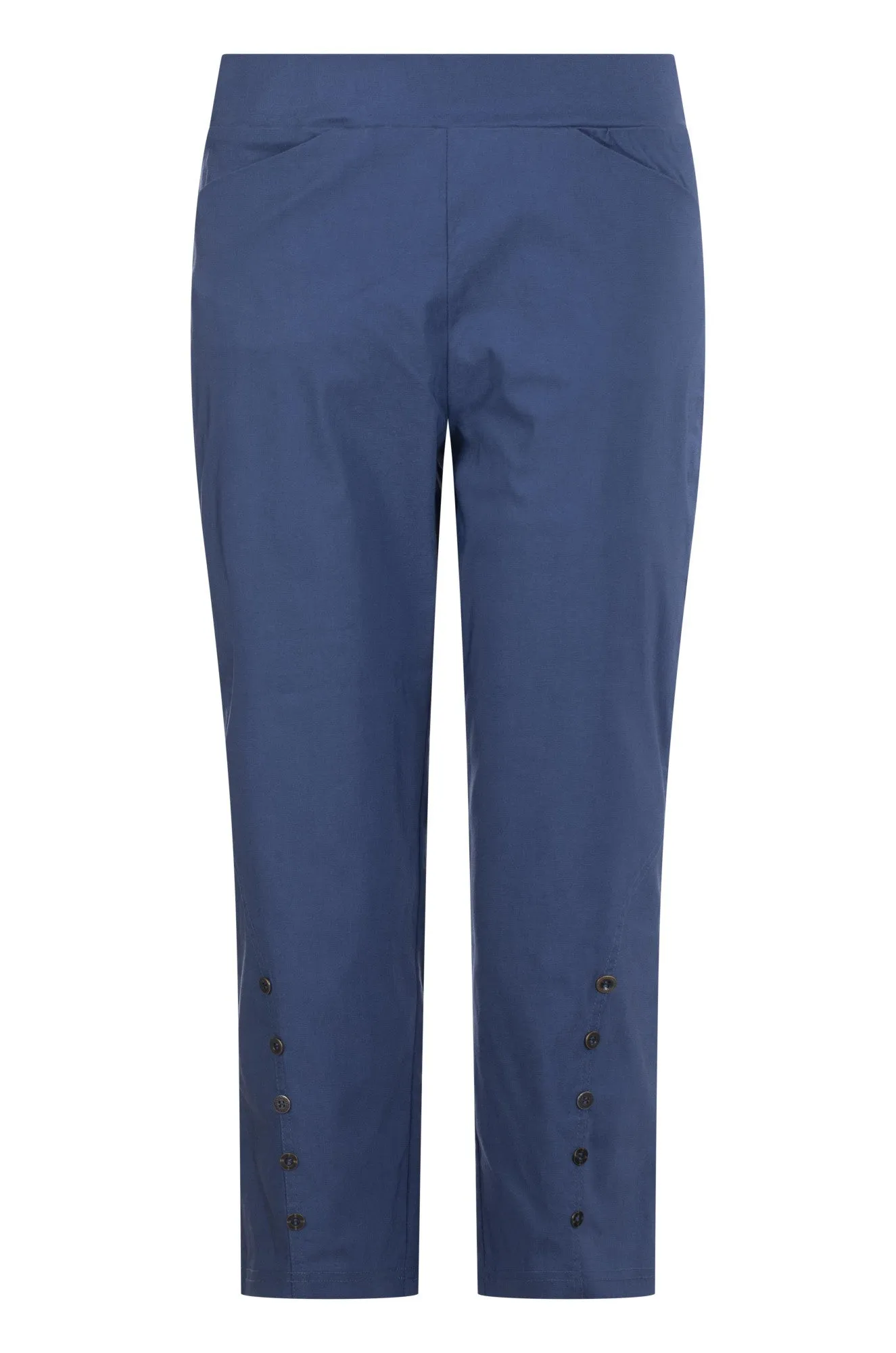 Platinum Bengaline Mid Calf Pants | INDIGO | 6306AR