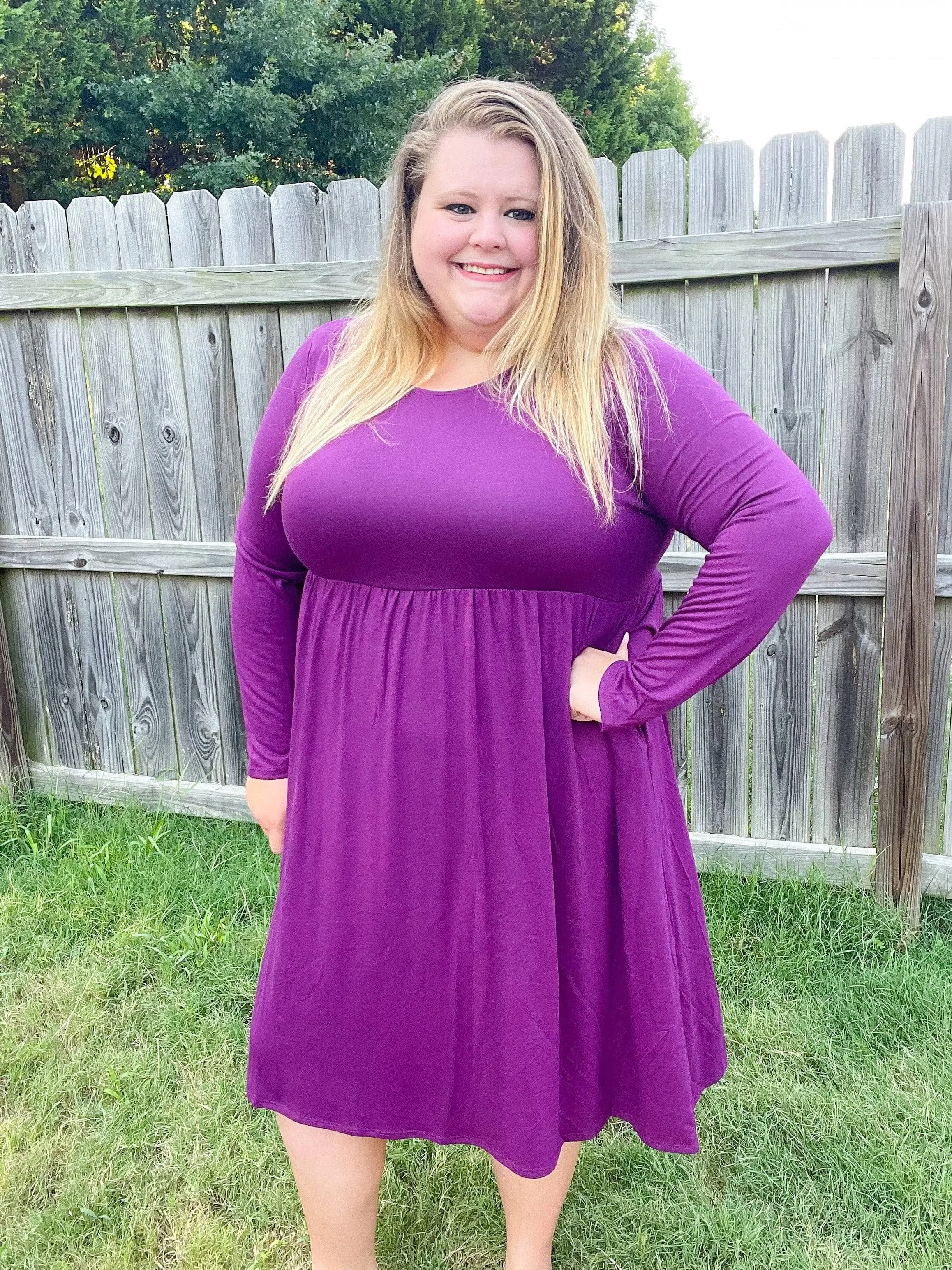 Plum Delighted Dress