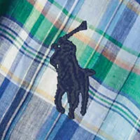 Polo Ralph Lauren - Linen Shirt - Check - Blue, Green Multi