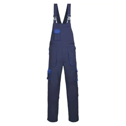 Portwest Texo Contrast Work Bib & Brace Kneepad pocket Overall -TX12