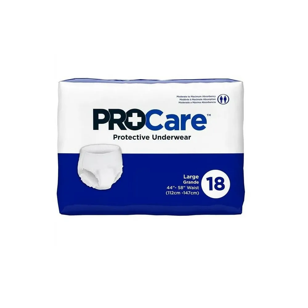 ProCare CRU-513 Protective Underwear Pack of 18