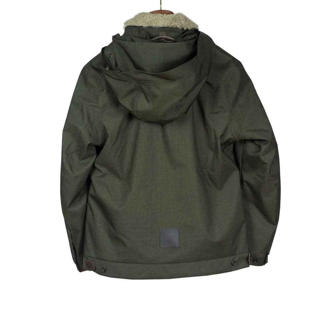 "Bumfreezer" jacket in Mixed Army Green fabric