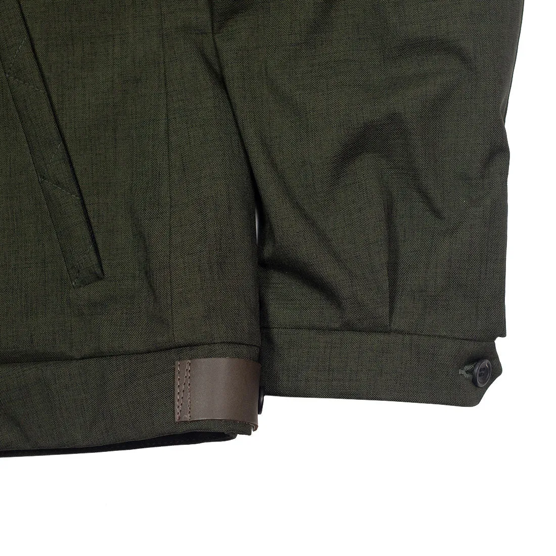 "Bumfreezer" jacket in Mixed Army Green fabric