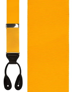 "Gold Grosgraine Ribbon II" Suspenders