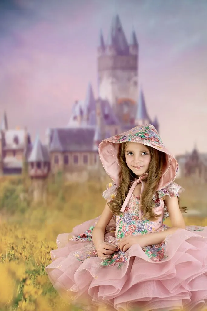 "Lola" -  Petal Short Length Dress ( 6 Year - Petite 7 Year)