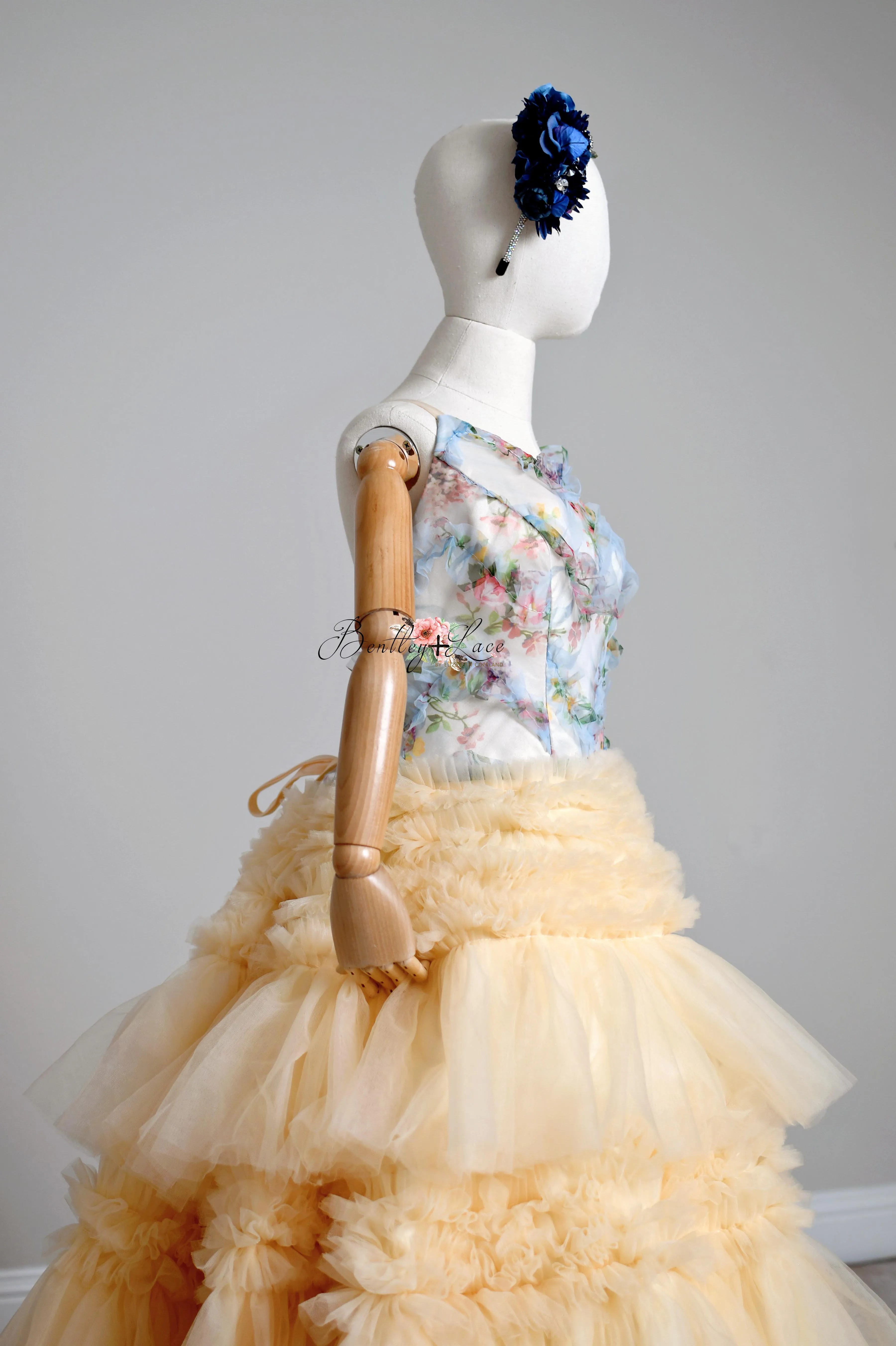 "Meadow Bloom" Couture Floor length gown (11 Year - Petite 16 Year)