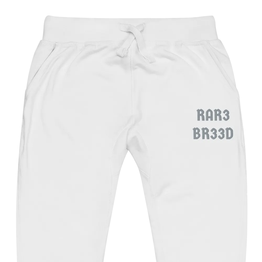 RAR3 BR33D - Grey Stitched Unisex fleece Joggers