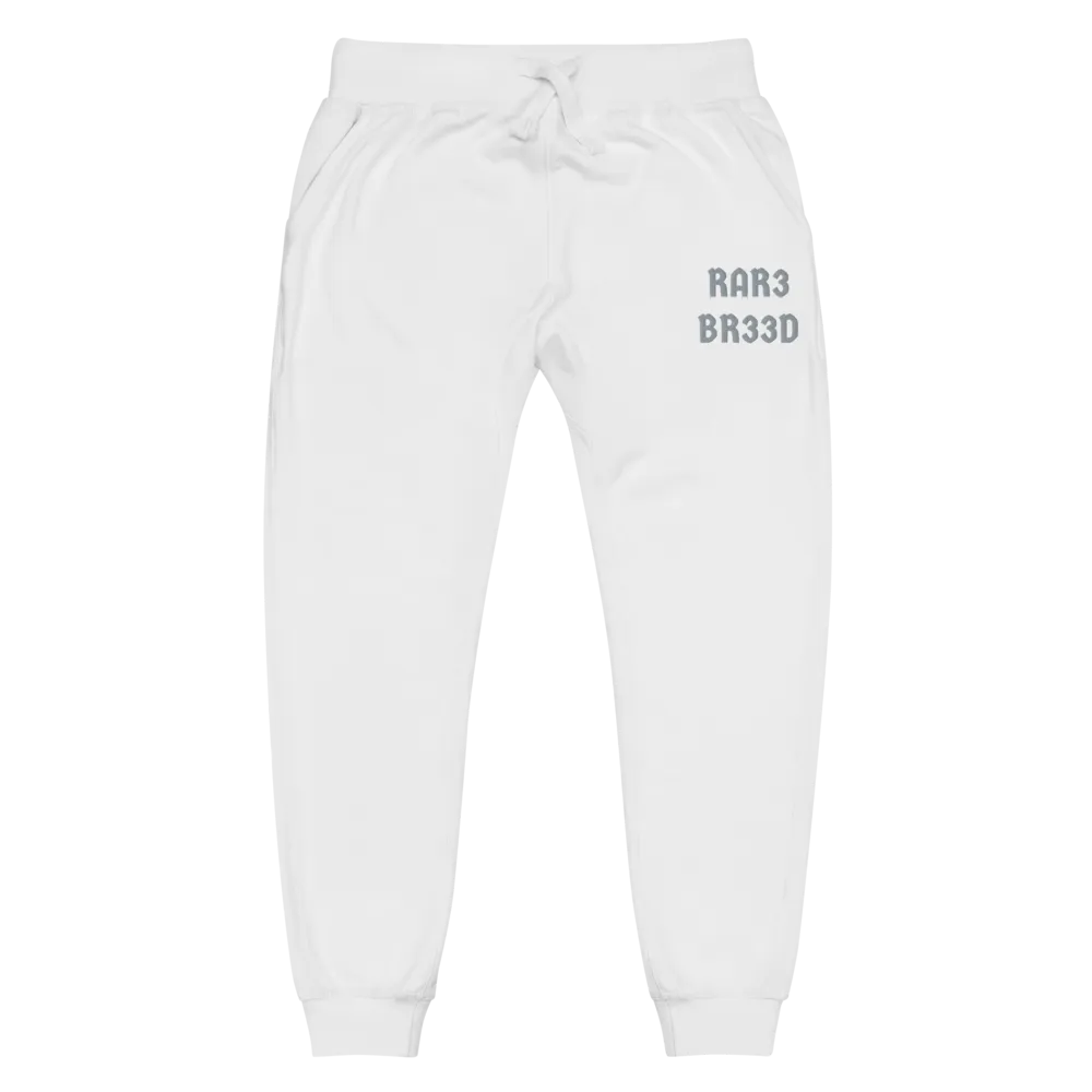 RAR3 BR33D - Grey Stitched Unisex fleece Joggers