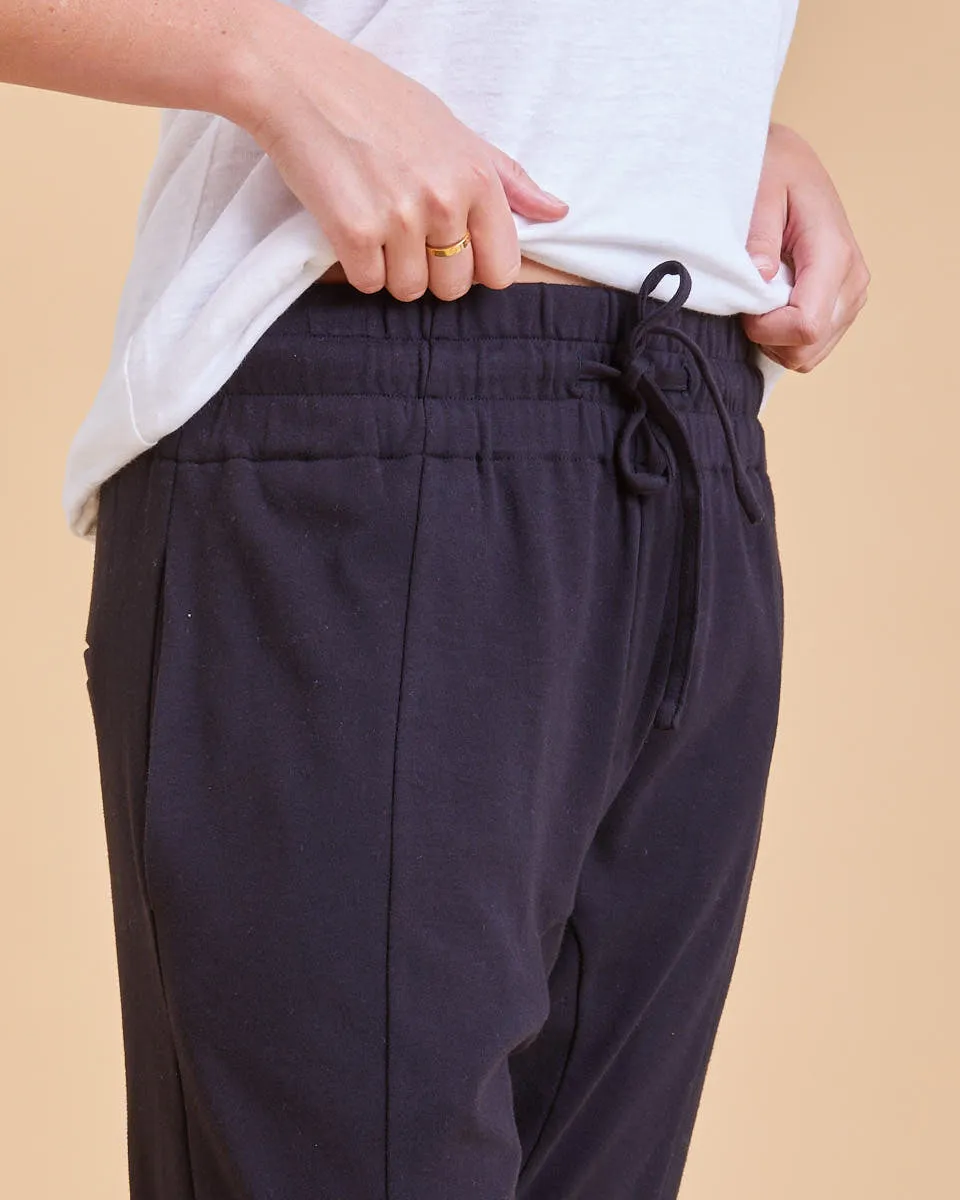 Relaxed Postpartum Pants - Black