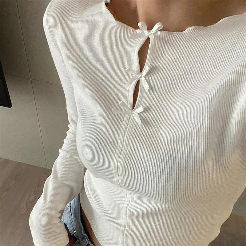 Round Neck Shirt Spring New Women's Solid Color