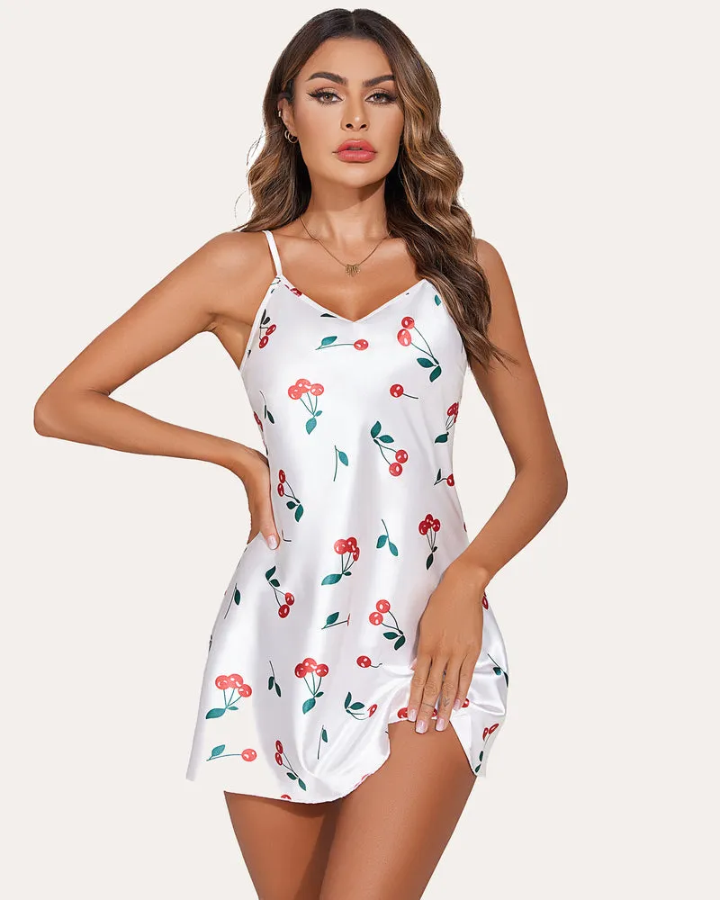 Satin Dress Mini Slip Nightwear