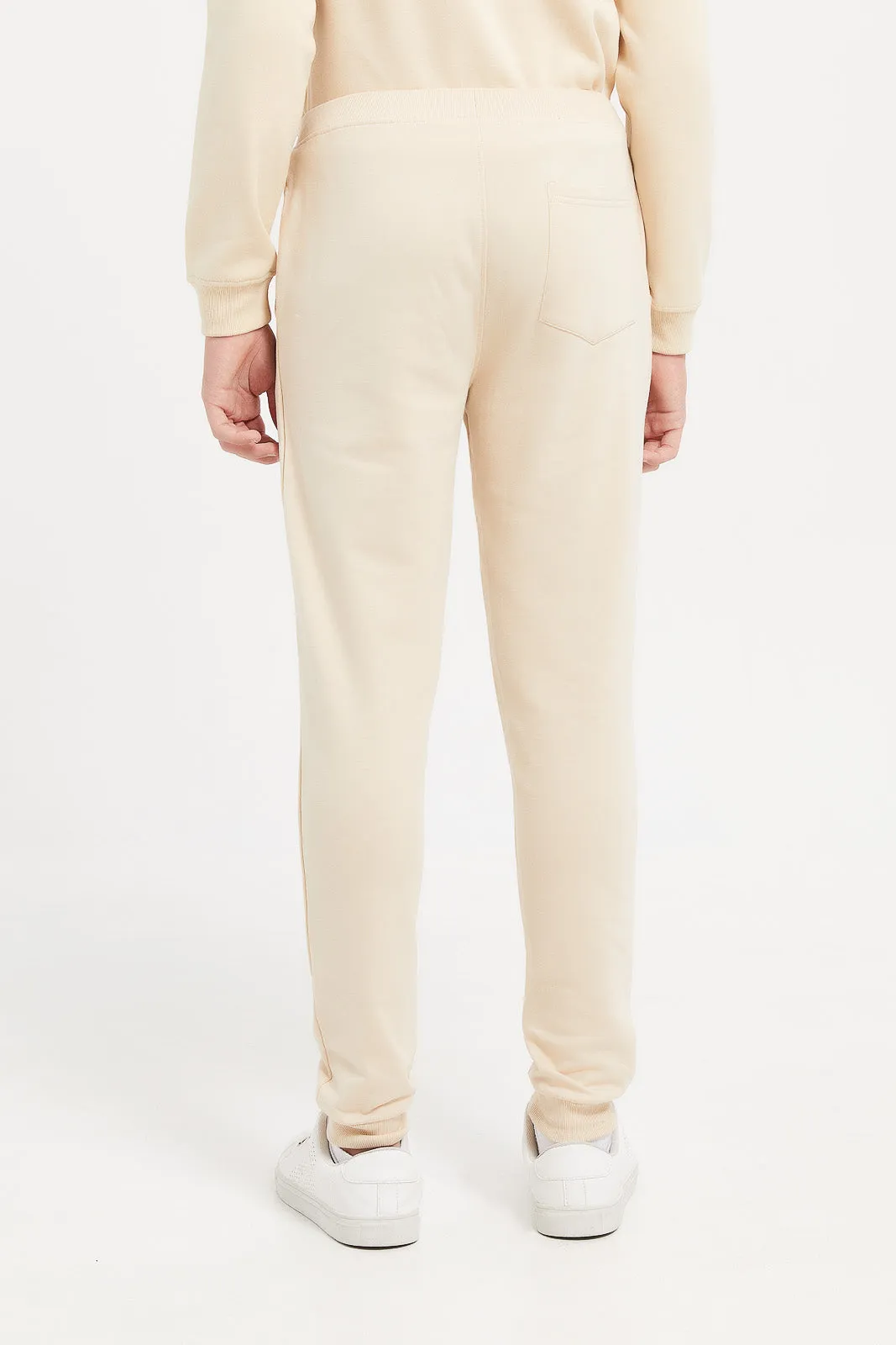 Senior Boys Beige One Piece Active Pants