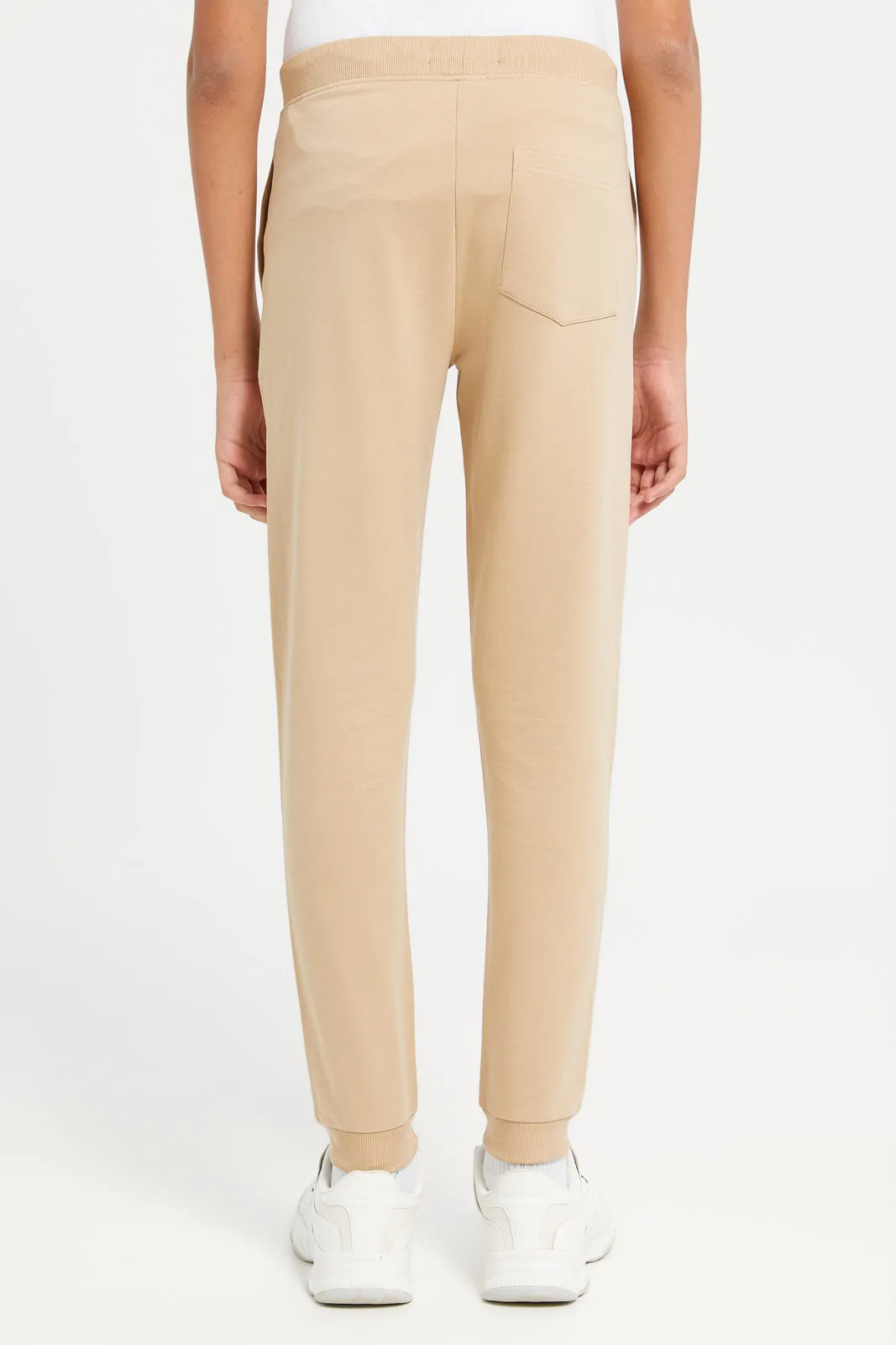 Senior Boys Beige Table Active Pants