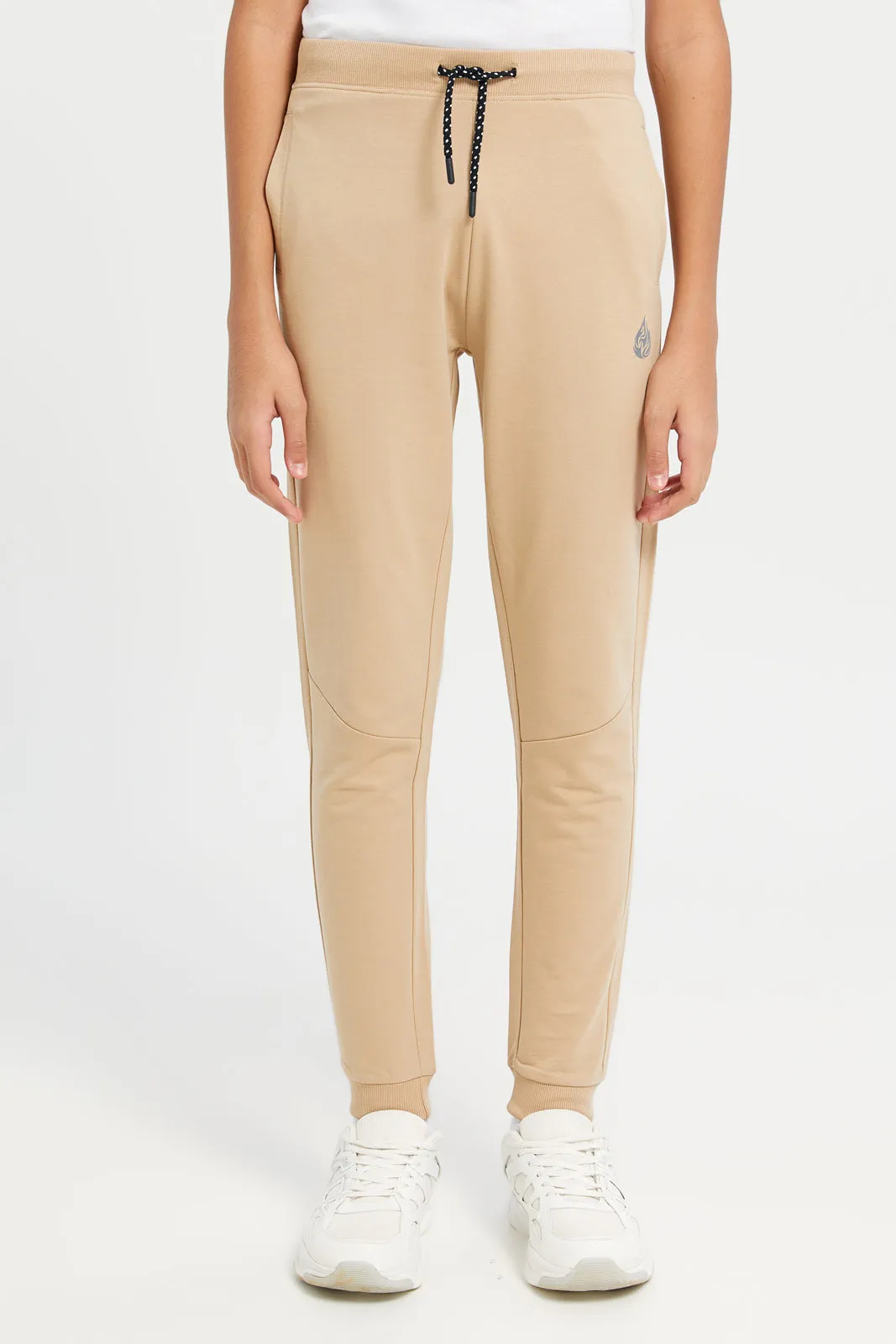 Senior Boys Beige Table Active Pants