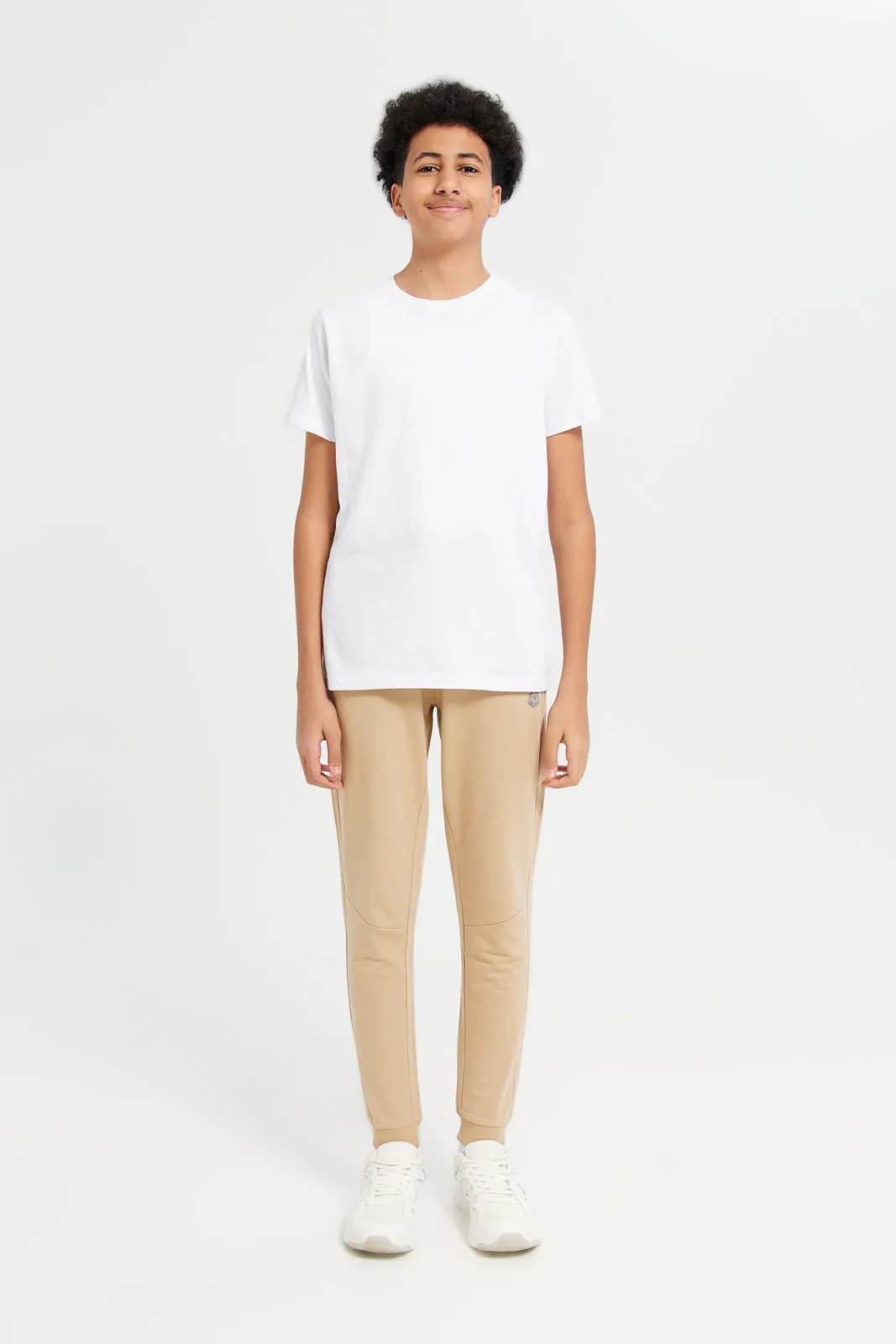 Senior Boys Beige Table Active Pants