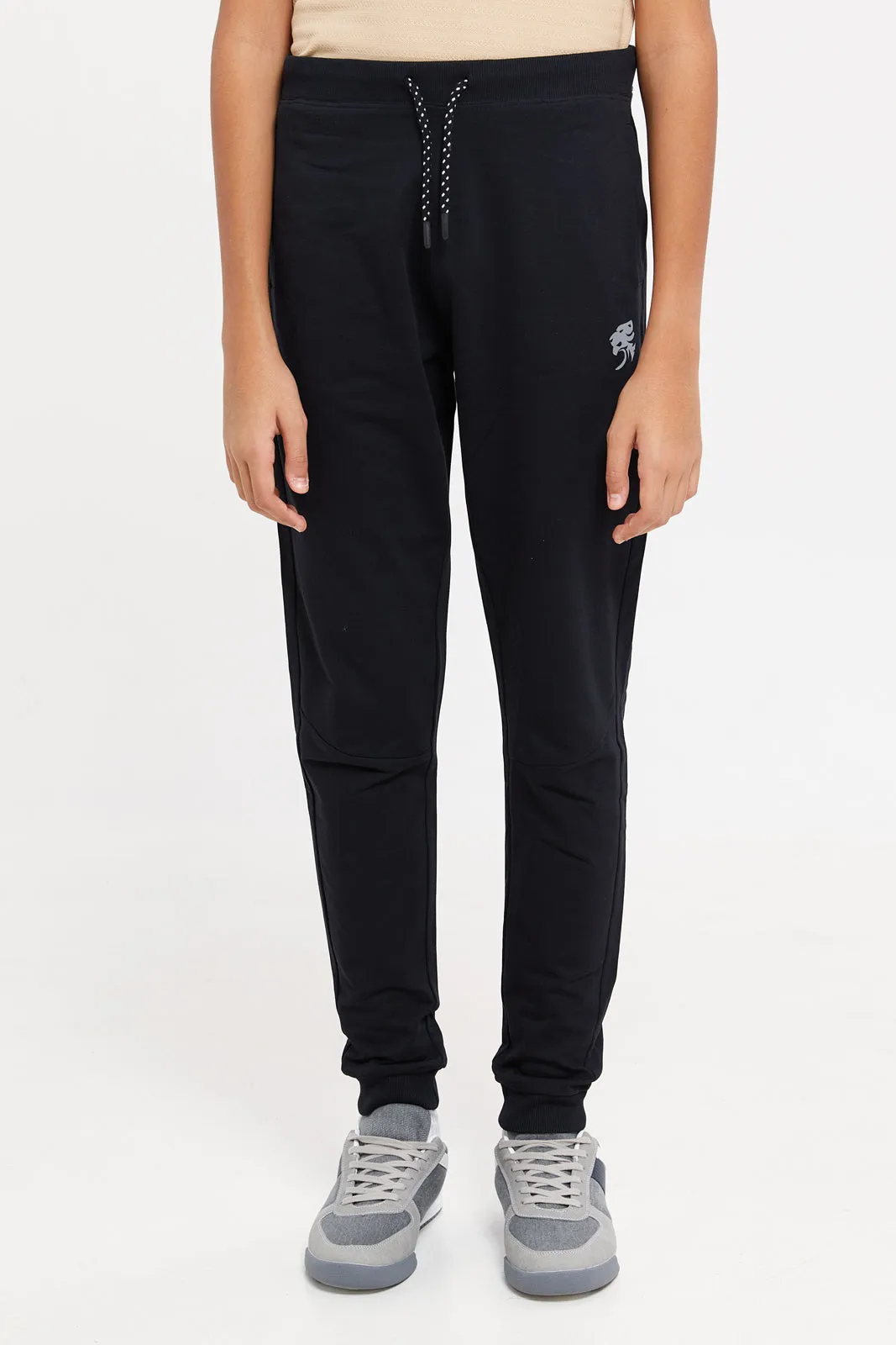 Senior Boys Black Table Active Pants