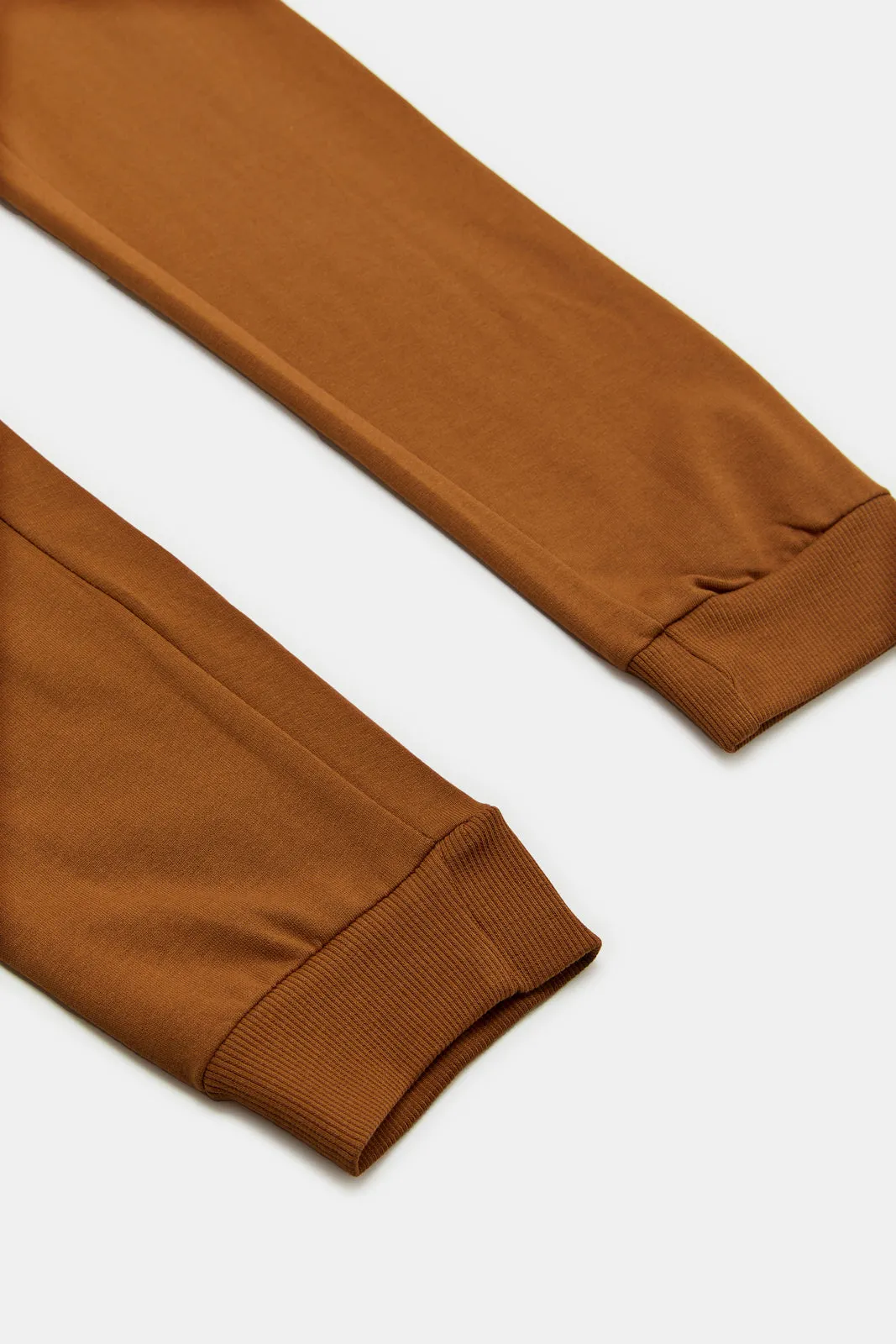 Senior Boys Brown Basic Track Pant