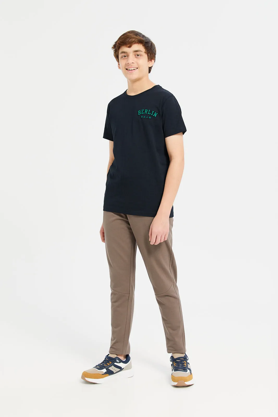 Senior Boys Brown Table Active Pants