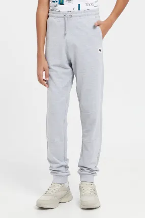 Senior Boys Grey Pique Active Pants