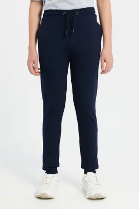 Senior Boys Navy Active Track Pant