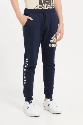 Senior Boys Navy One Piece Active Pants