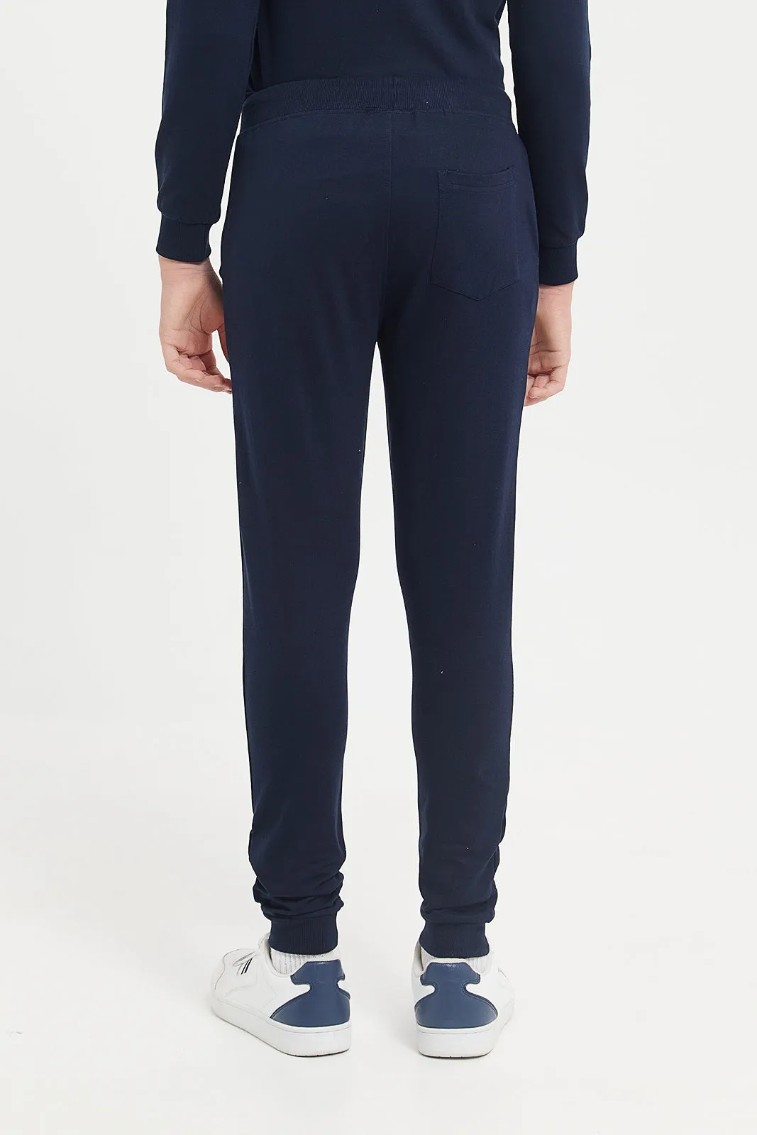 Senior Boys Navy Spiderman Active Pants