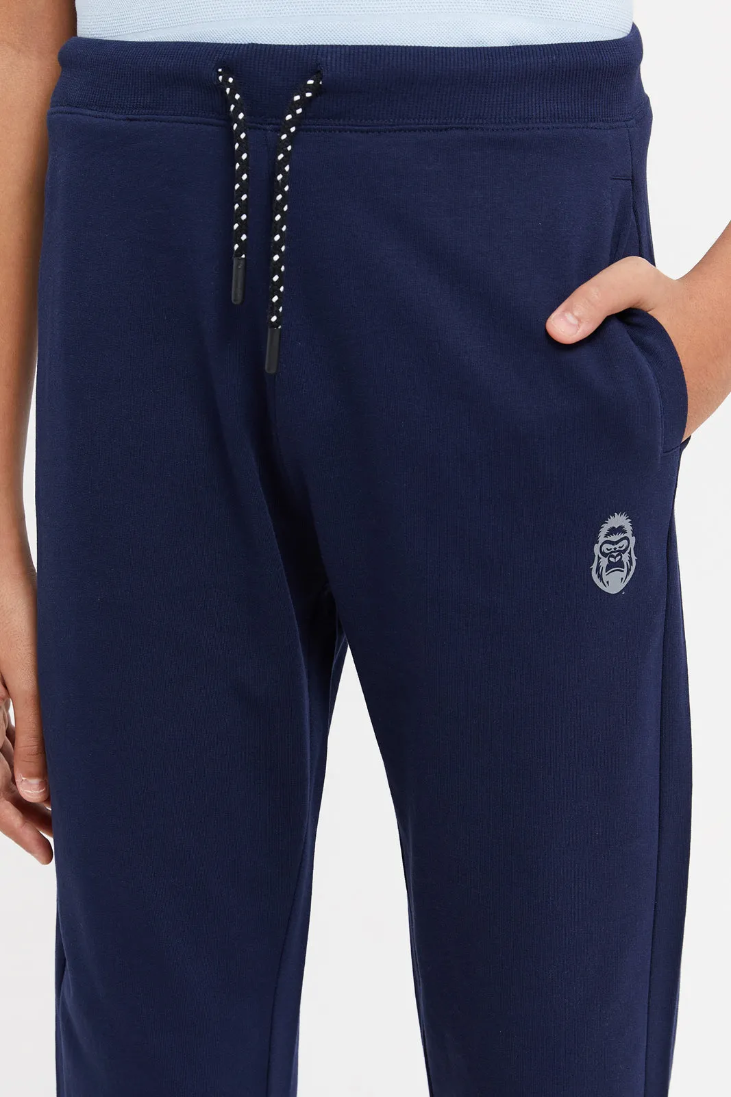 Senior Boys Navy Table Active Pants