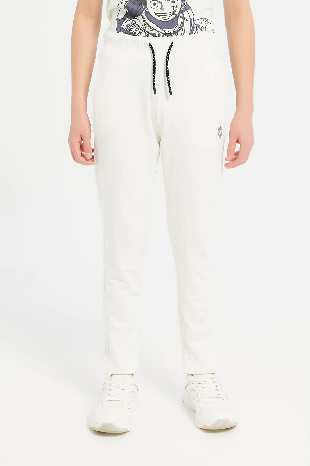 Senior Boys White Table Active Pants