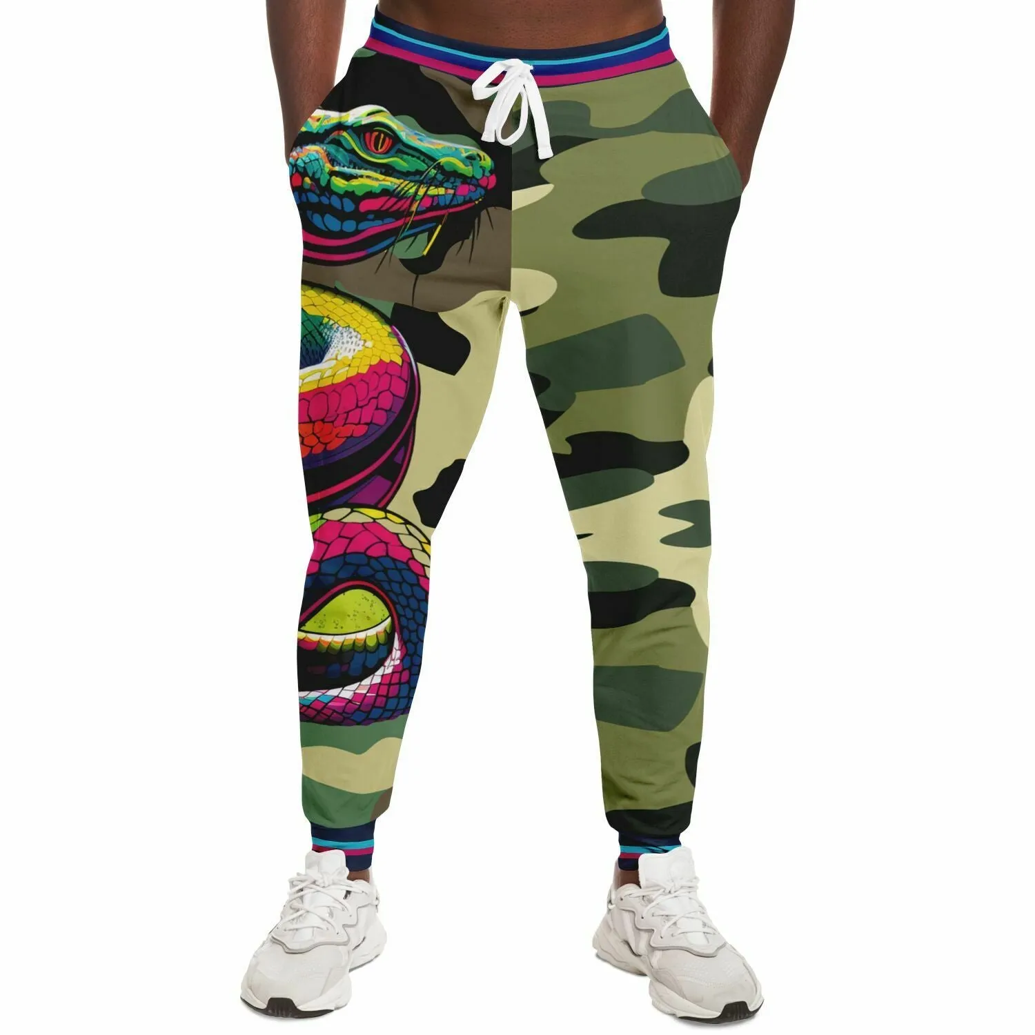 Serpent Says Green Camo Eco-Poly Unisex Joggers