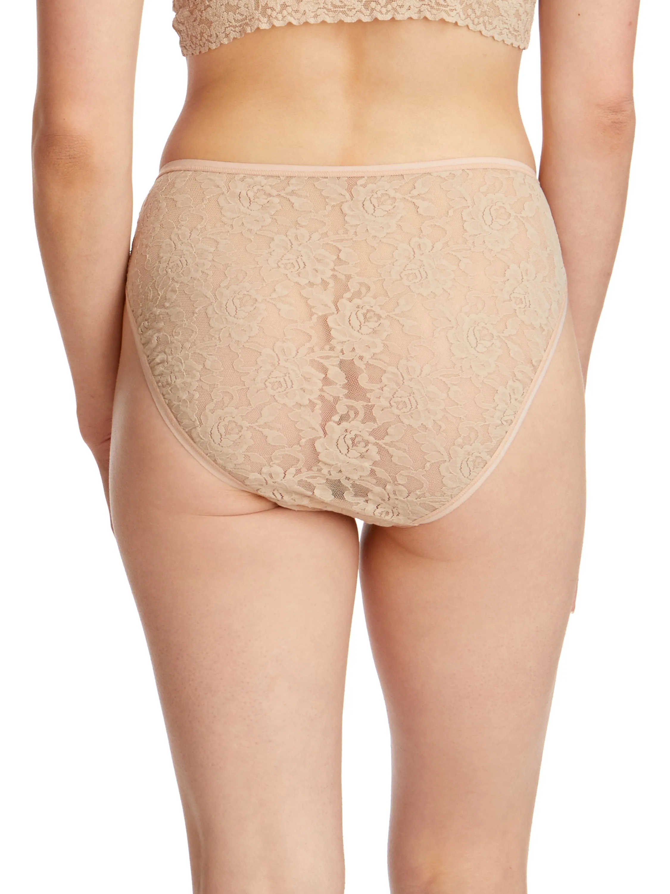 Signature Lace High Cut Brief Chai