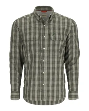 Simms Big Sky Long Sleeve: Olive Plaid